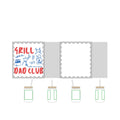Grill Dad Club 16oz Engraved Sipper Glass